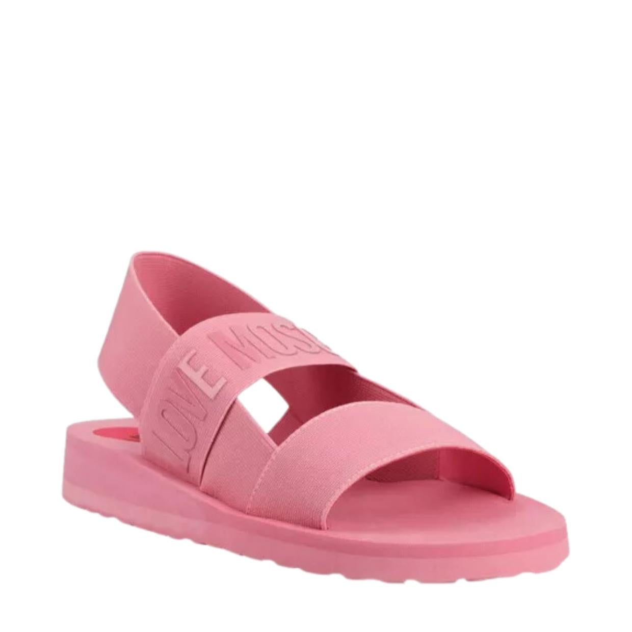 Love Moschino Logo Strap Pink Sandals