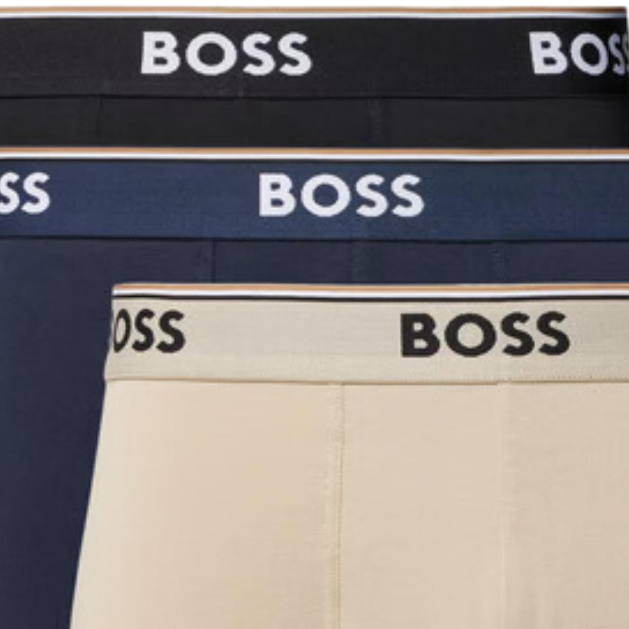 BOSS Logo Waistband Three Pack Classic Power Boxer Brief