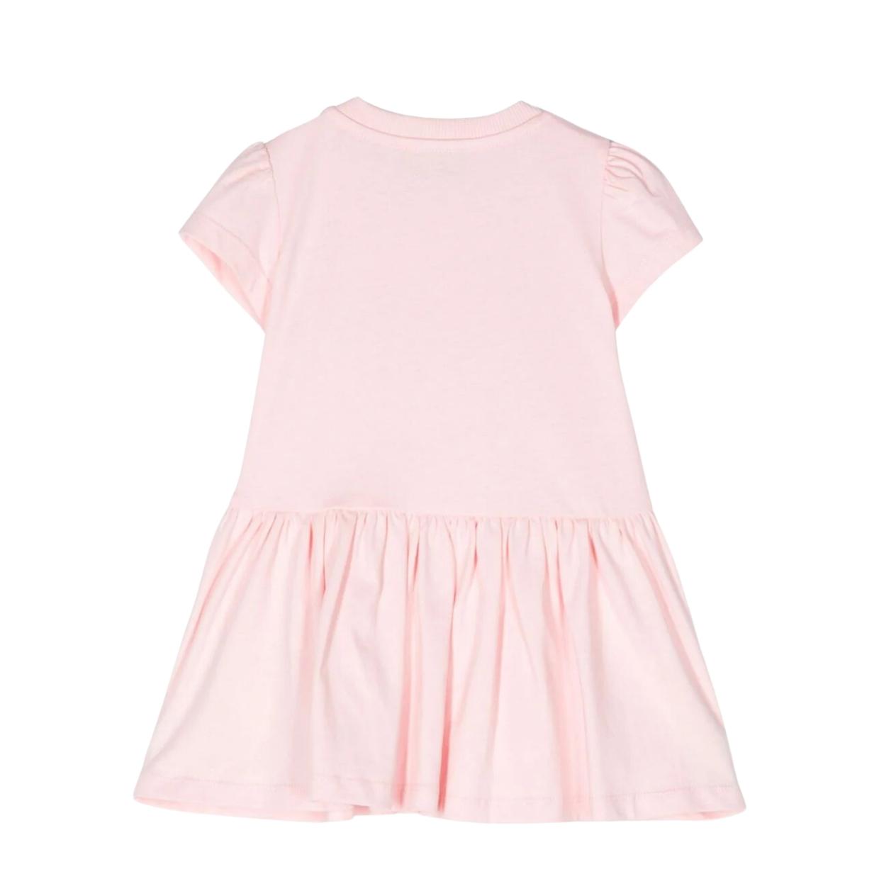 Moschino Baby Printed Logo Pink Dress