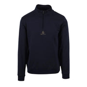 Aquascutum Active Small Logo Half Zip Navy Sweatshirt