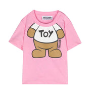 Moschino Baby Teddy Bear Print Pink T-Shirt