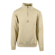 Aquascutum Active Small Logo Half Zip Beige Sweatshirt