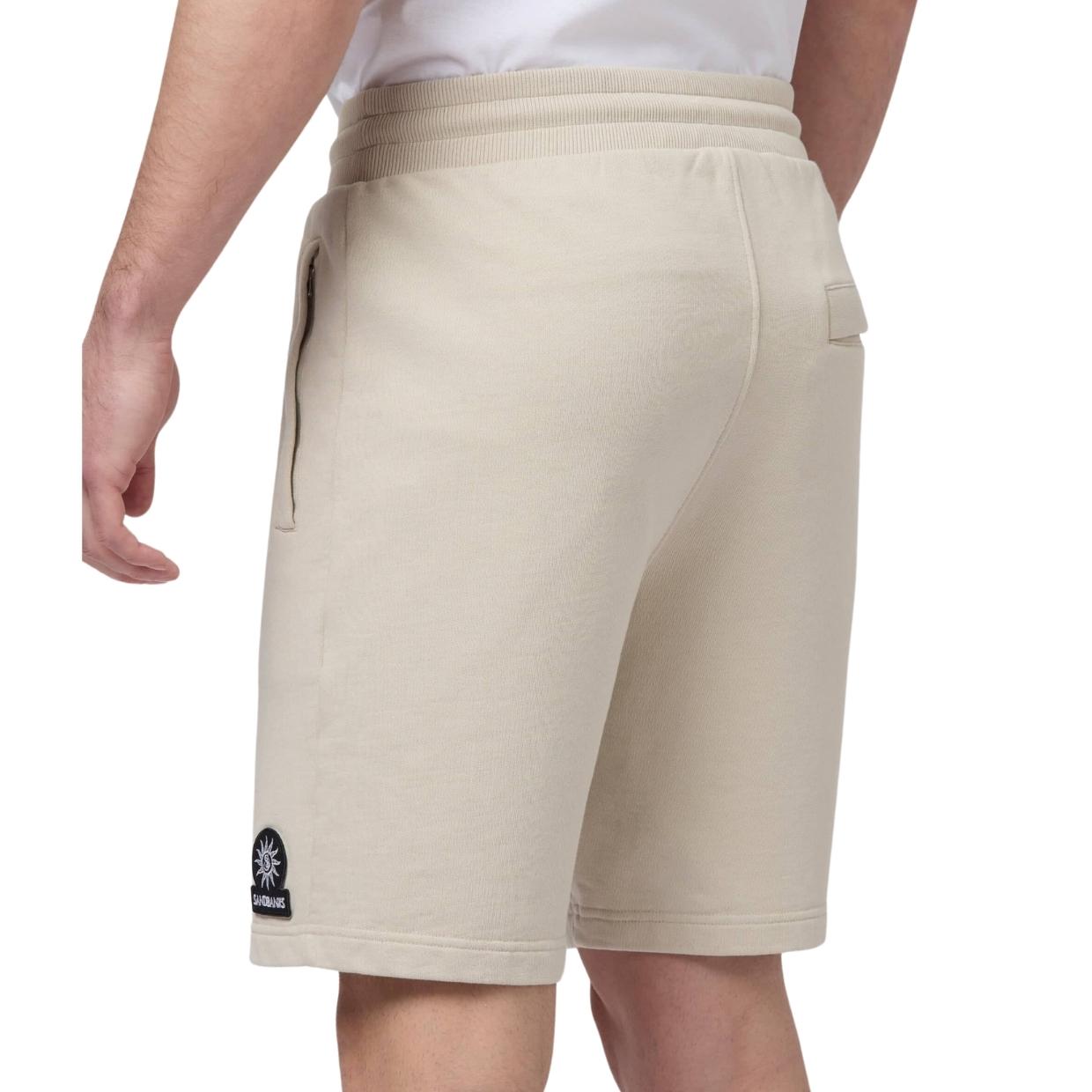 Sandbanks Badge Logo Stone Sweat Shorts