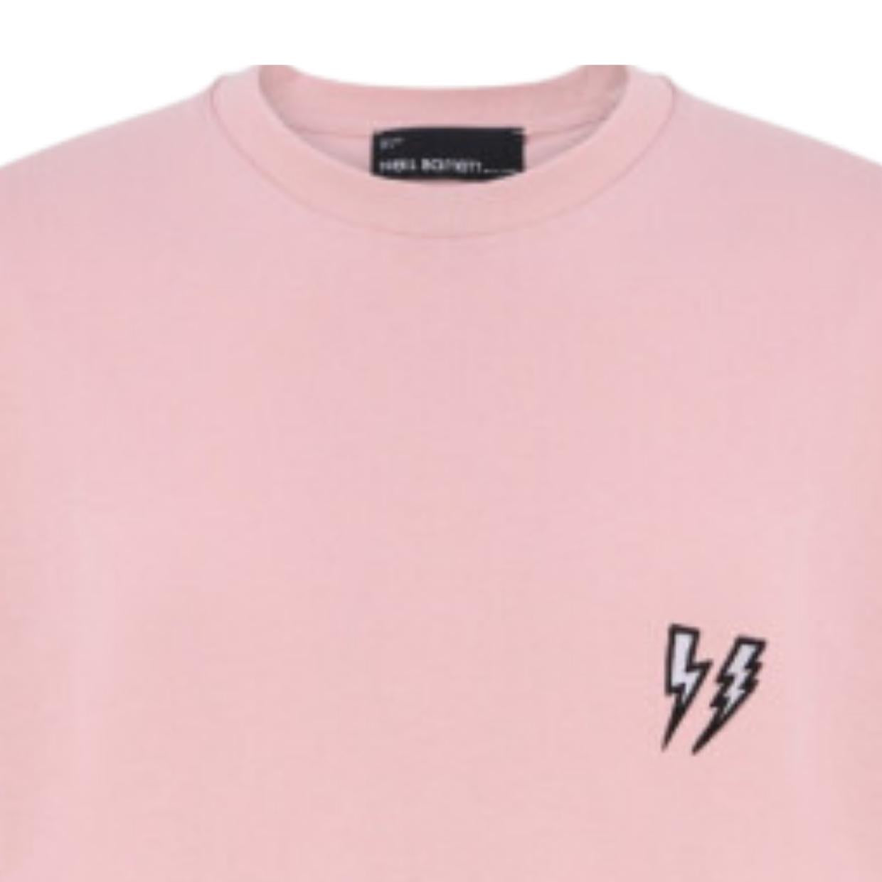 Neil Barrett Pink Thunderbolt T-Shirt