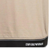 Emporio Armani Logo Tape Beige Polo Shirt