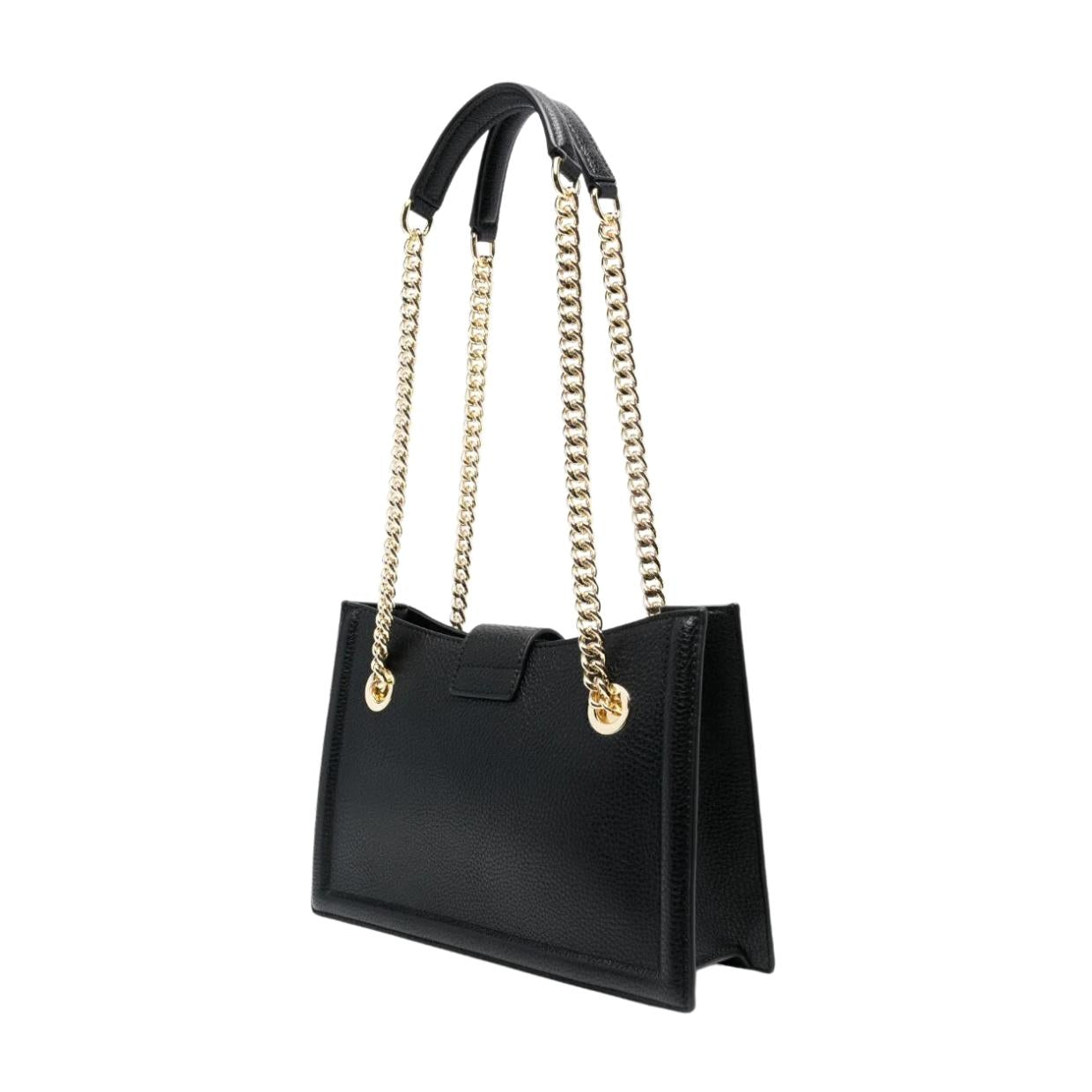 Versace Jean Couture Baroque Buckle Medium Shoulder Bag