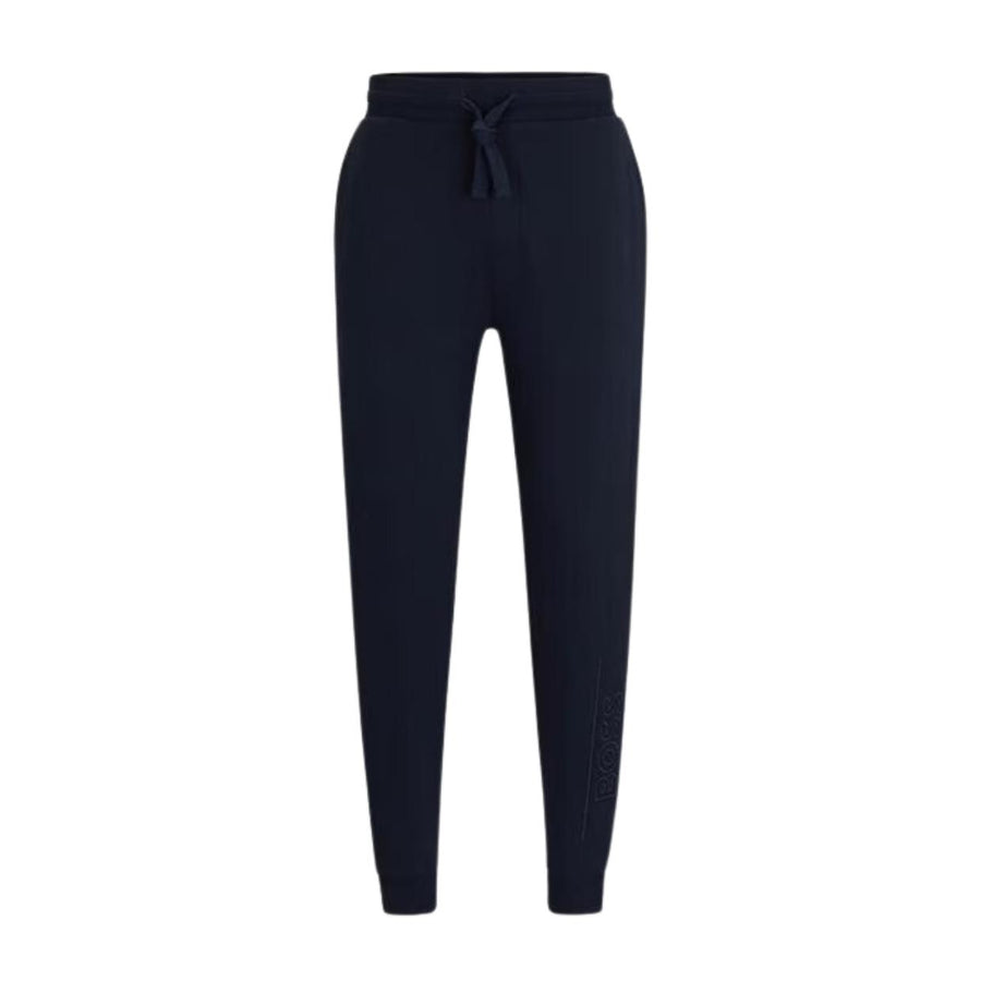 BOSS Embroidered Logo Navy Jogging Bottoms