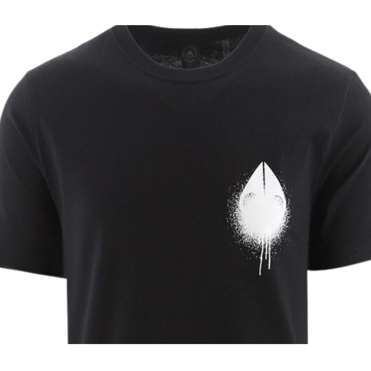 Moose Knuckles Drip Logo Black T-Shirt