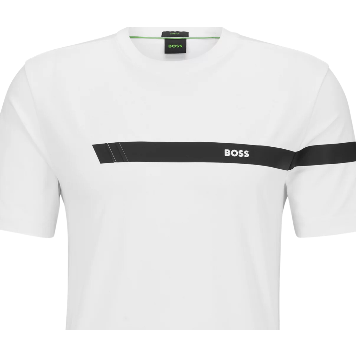 BOSS White Banded T-Shirt