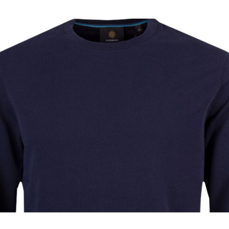 Sandbanks Badge Logo Navy Sweatshirt