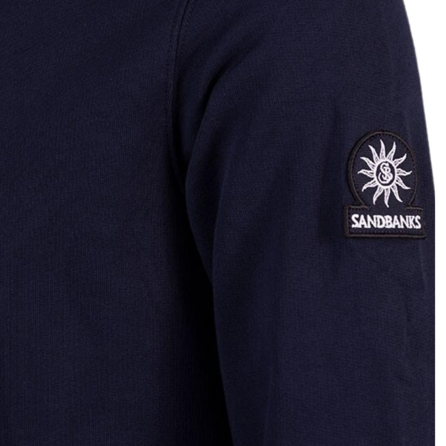 Sandbanks Badge Logo Navy Sweatshirt