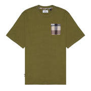 Aquascutum Active Macro Club Check Pocket Green T-Shirt