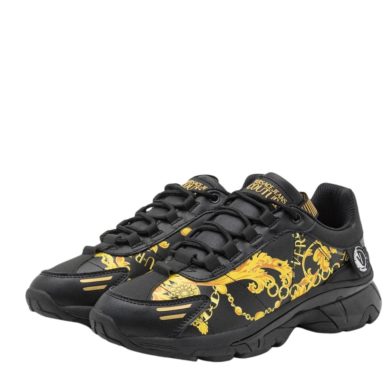 Versace Jeans Couture Chain Couture Black Trainers