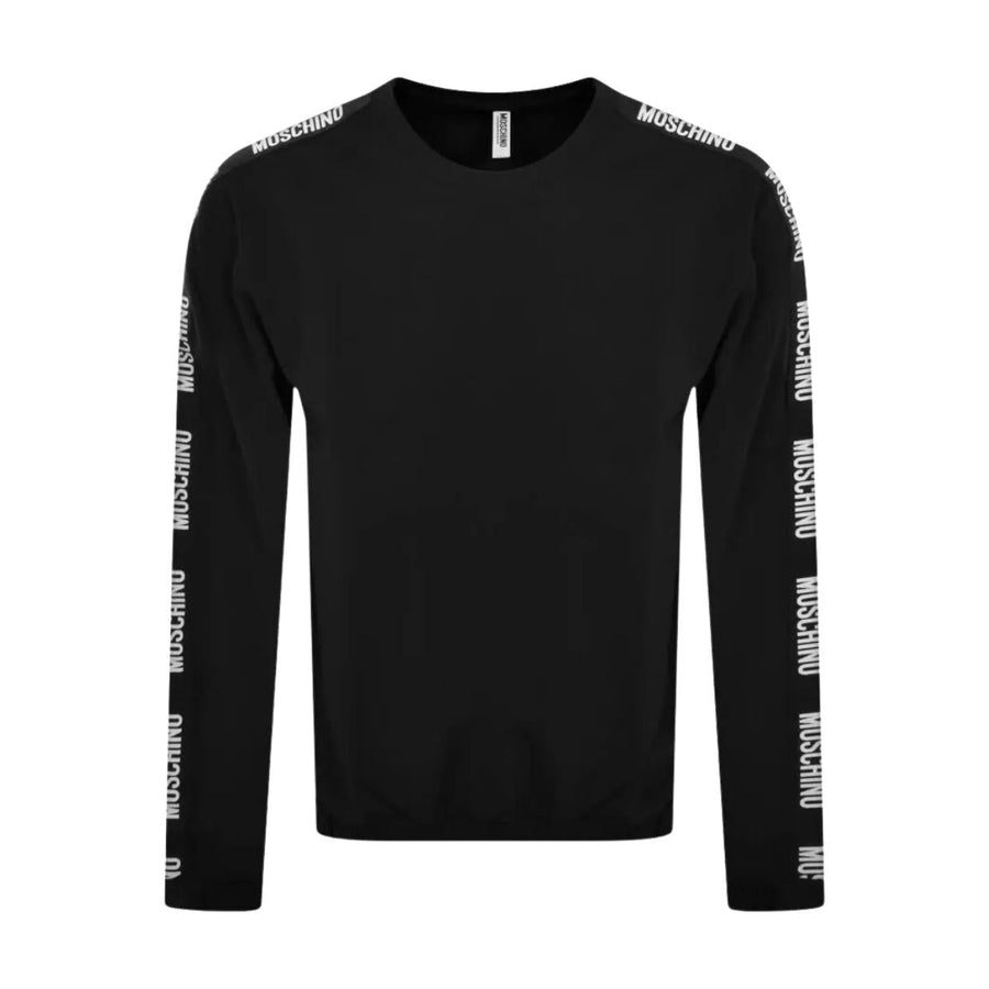 Moschino Underwear Logo Tape Black Sweatshirt