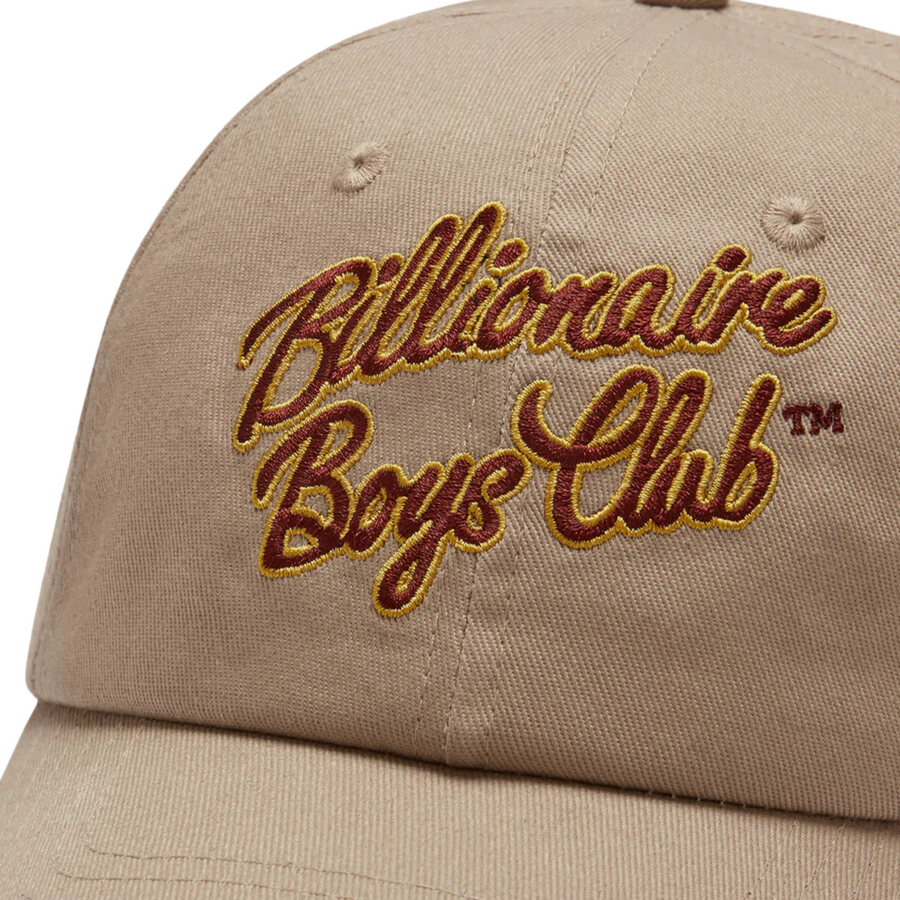 Billionaire Boys Club Script Logo Embroidered Beige Cap