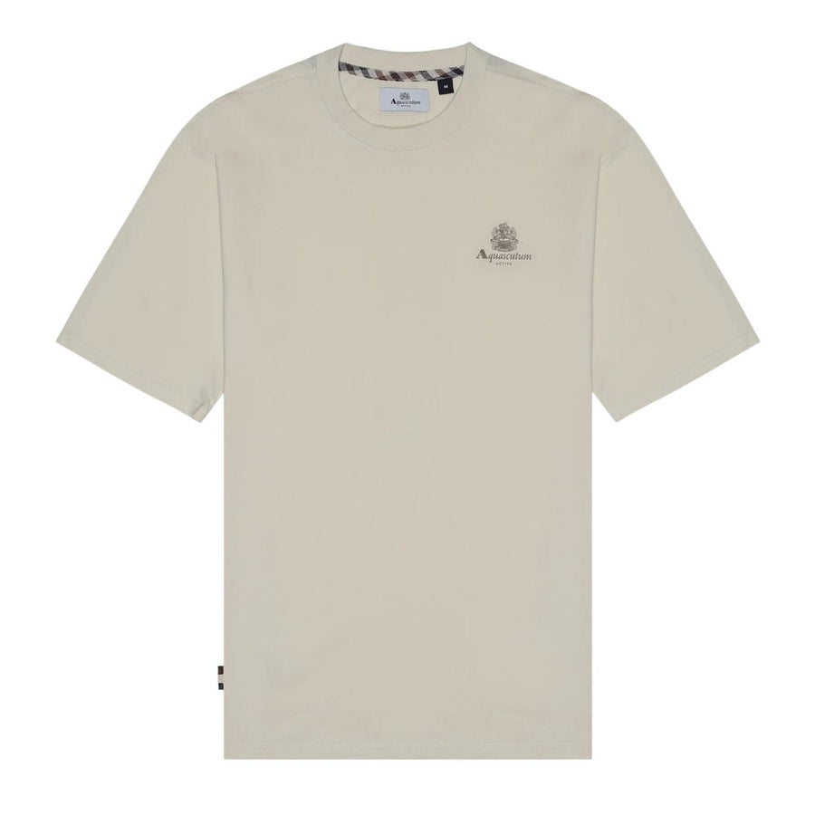 Aquascutum Active Printed Small Logo Off-White T-Shirt