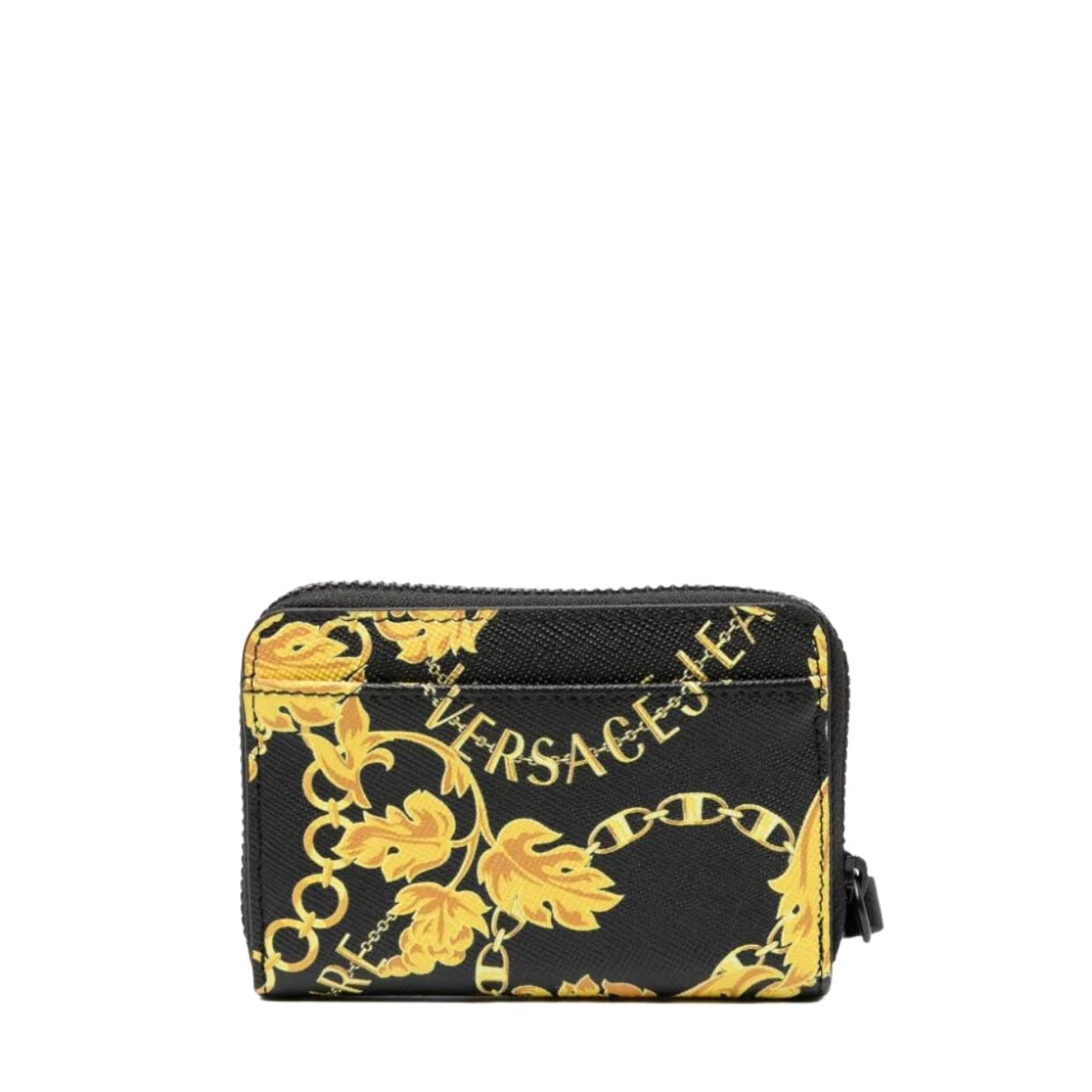 Versace Jeans Couture Gold Baroque Zip Wallet