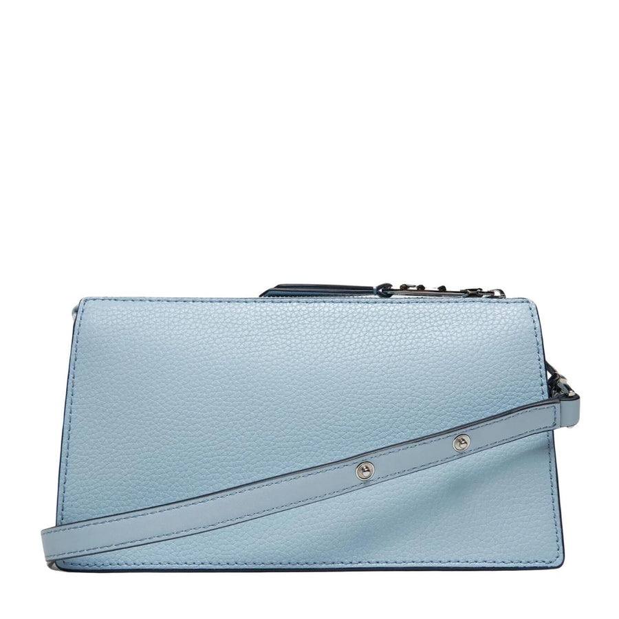 Michael Kors Pale Ocean Blue Empire Large Convertible Crossbody Bag