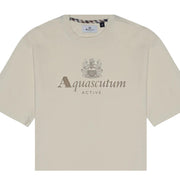Aquascutum Active Printed Big Logo Beige T-Shirt
