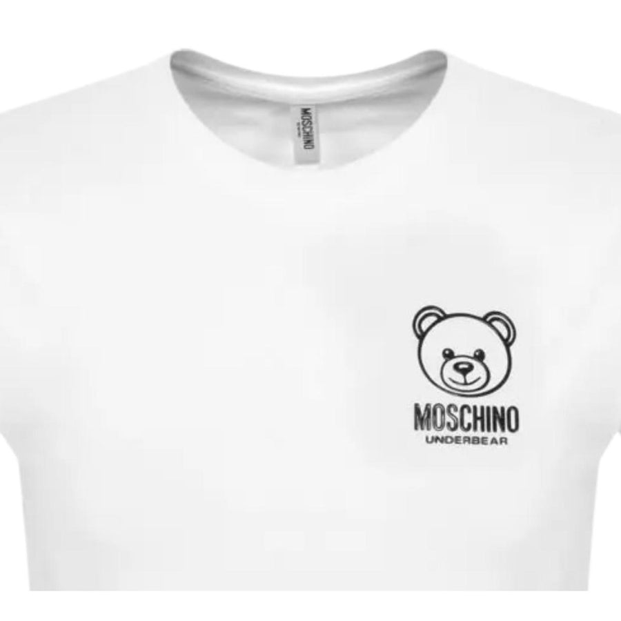 Moschino Underwear Teddy Bear Logo White T-Shirt