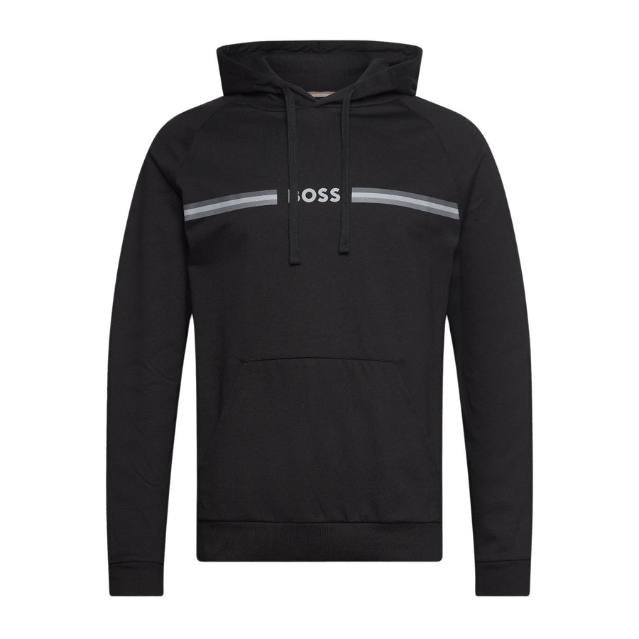 BOSS Logo Print Black Authentic Hoodie