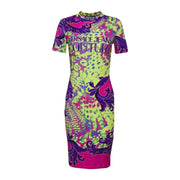 Versace Jeans Couture Animalier Print All-Over Dress
