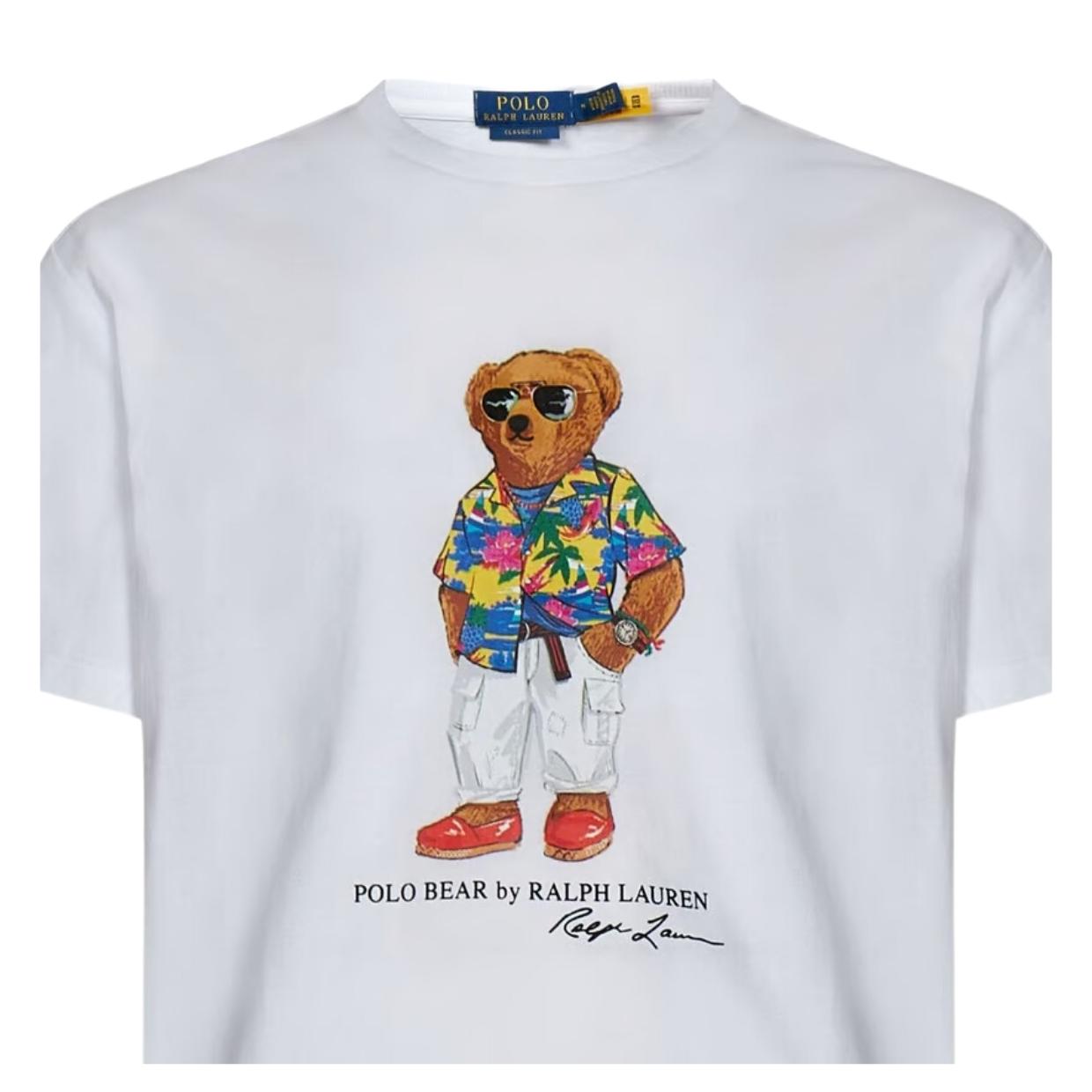 Polo Ralph Lauren Teddy Bear Logo Classic Fit White T-Shirt
