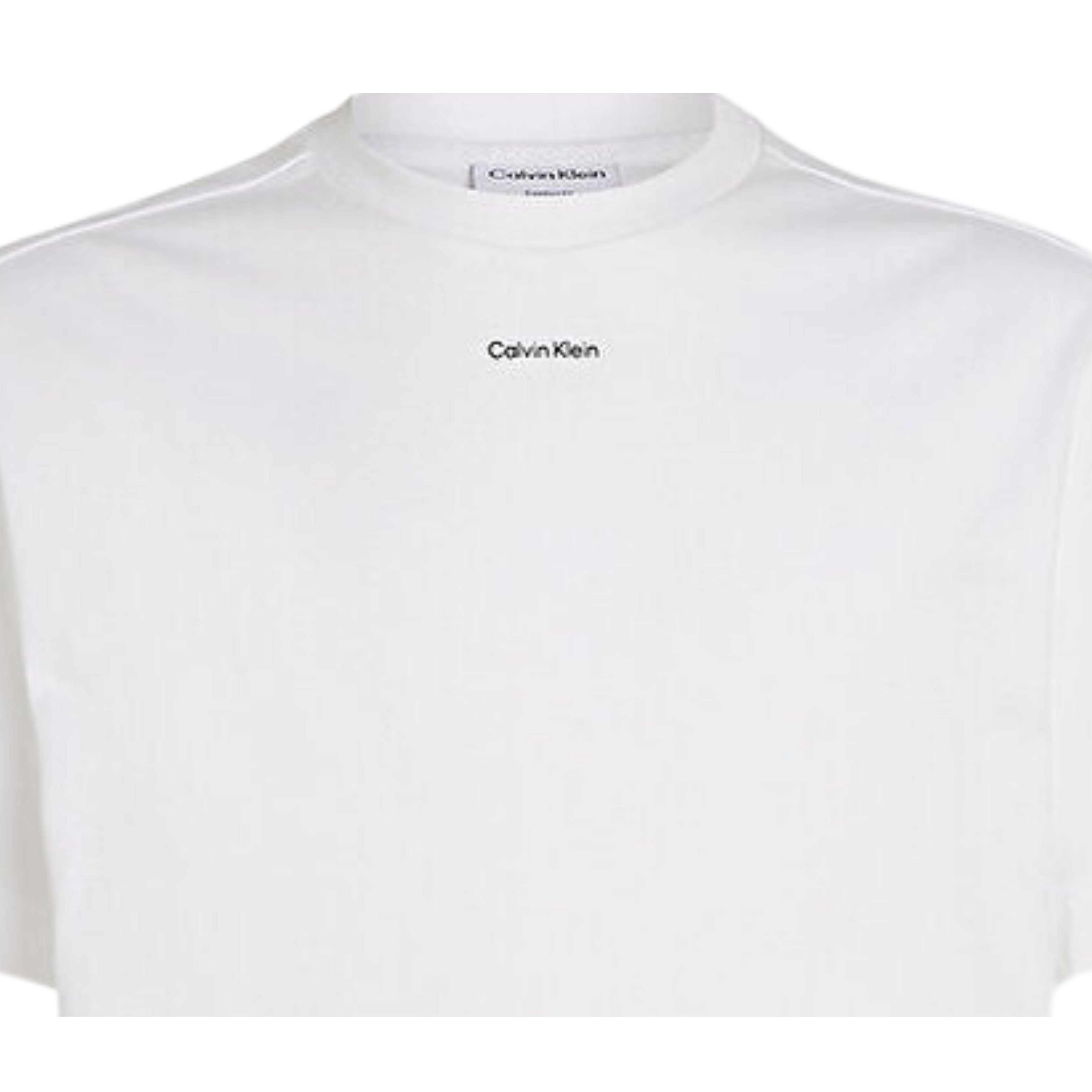 Calvin Klein Nano Logo Interlock White T-Shirt