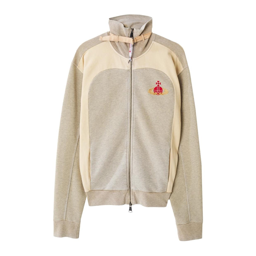 Vivienne Westwood Sand Overdyed Alien Track Zip-Up Sweatshirt