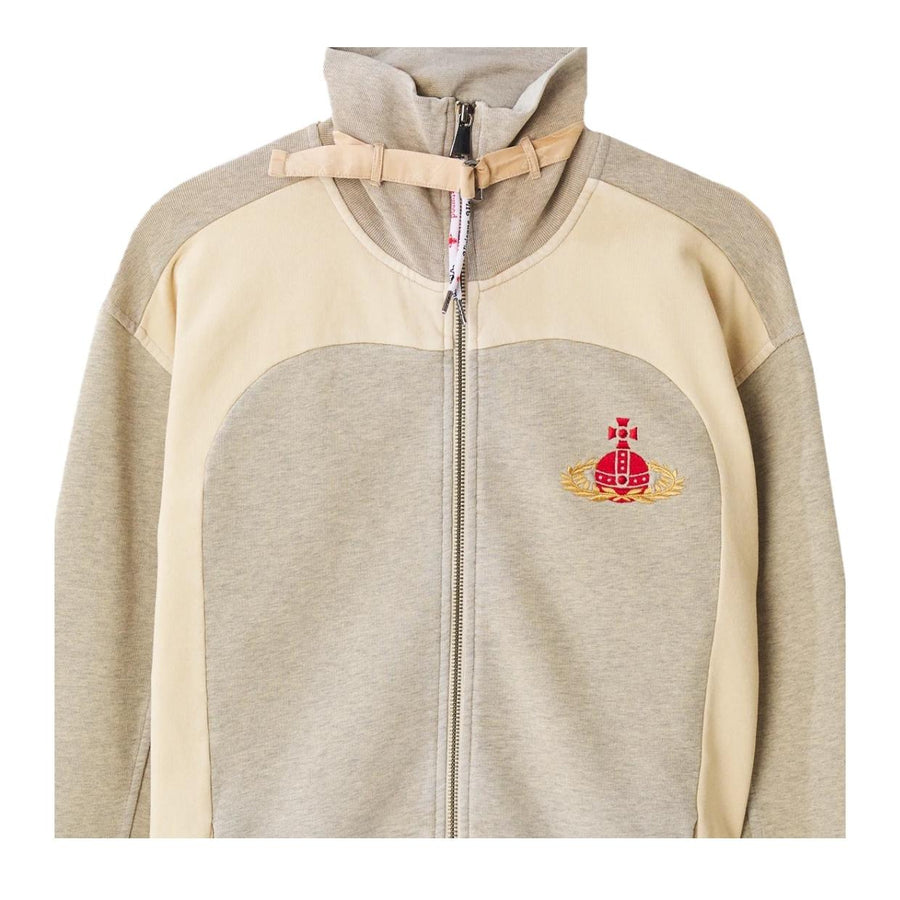 Vivienne Westwood Sand Overdyed Alien Track Zip-Up Sweatshirt