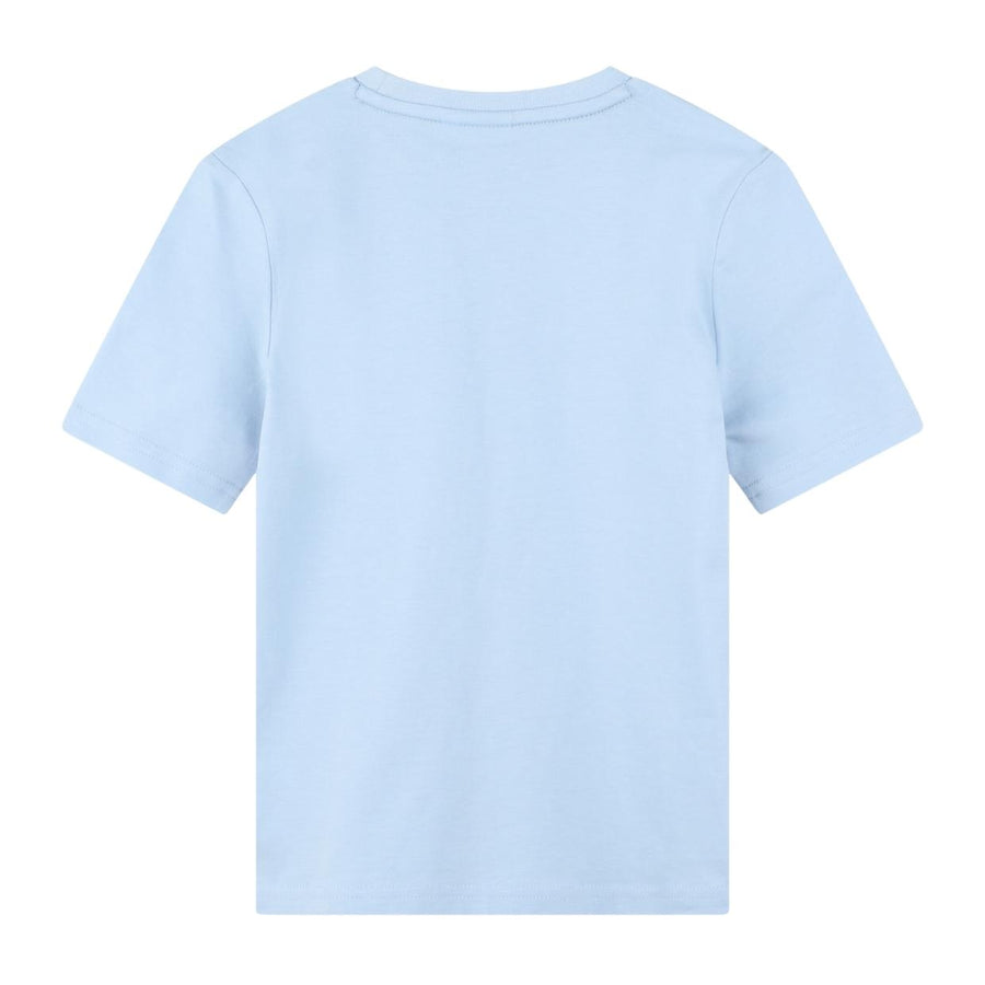 BOSS Kids Print Logo Pale Blue T-Shirt