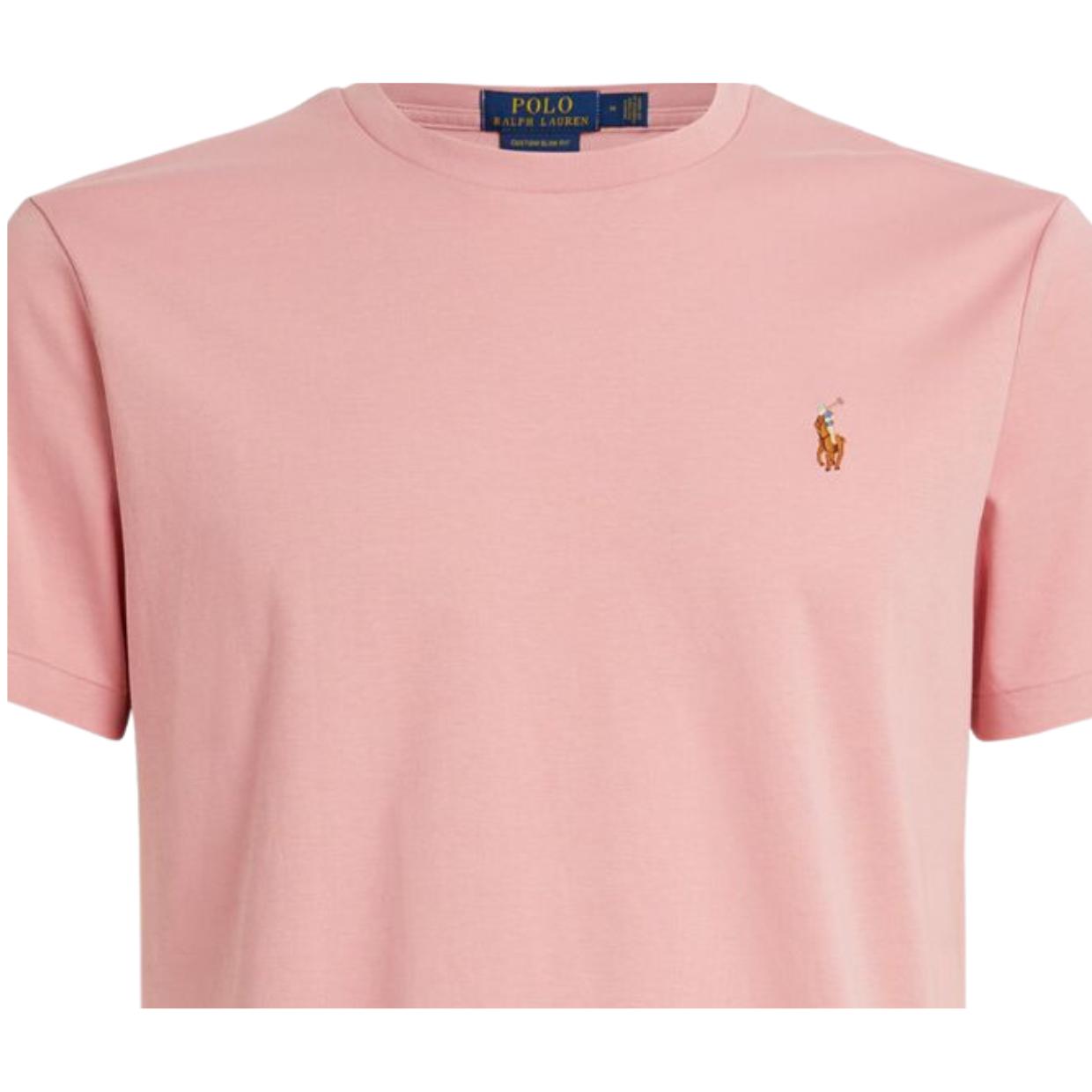 Polo Ralph Lauren Custom Slim Fit Pink T-Shirt