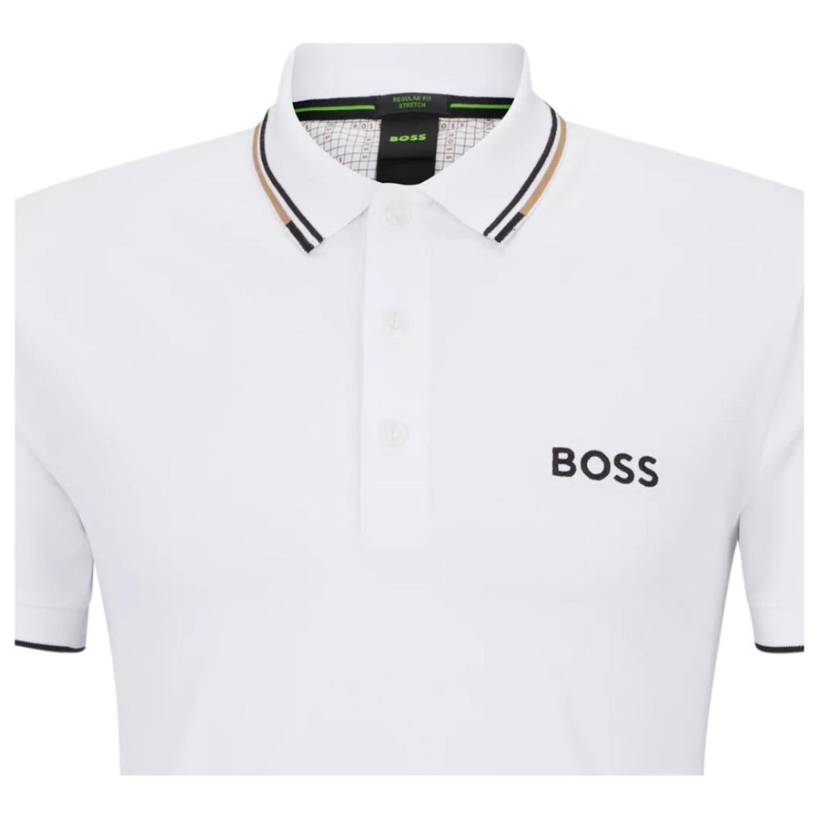BOSS Paddy Pro Regular Fit White Polo Shirt
