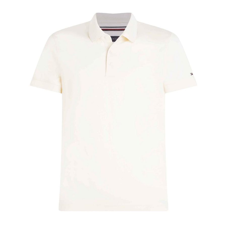 Tommy Hilfiger Mercerized Cotton Slim Fit Beige Polo Shirt