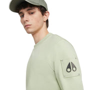 Moose Knuckles Hartsfield Mint Green Crew Sweatshirt