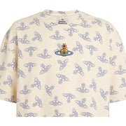 Vivienne Westwood Orb Logo Oversized White/Blue T-Shirt