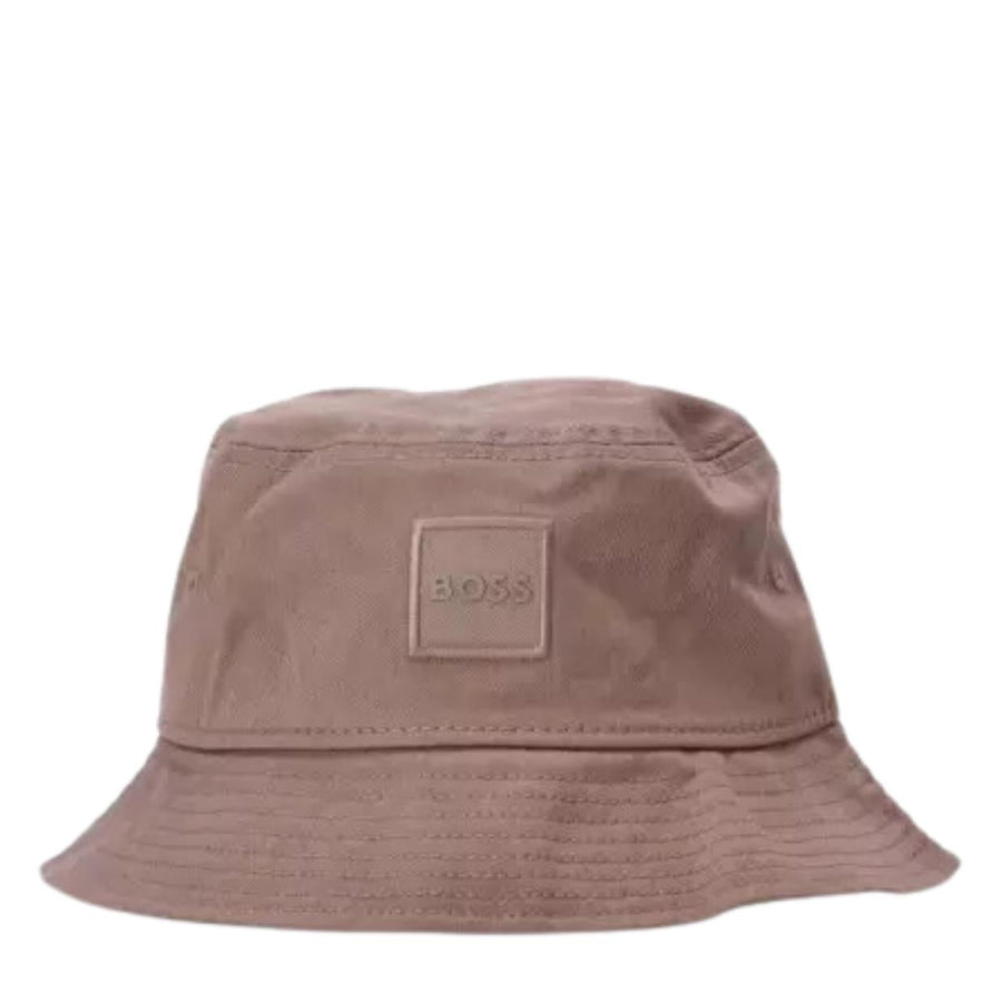 BOSS Febas-PL Logo Patch Brown Bucket Hat