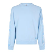 Moschino Underwear Logo Tape Light Blue Sweatshirt