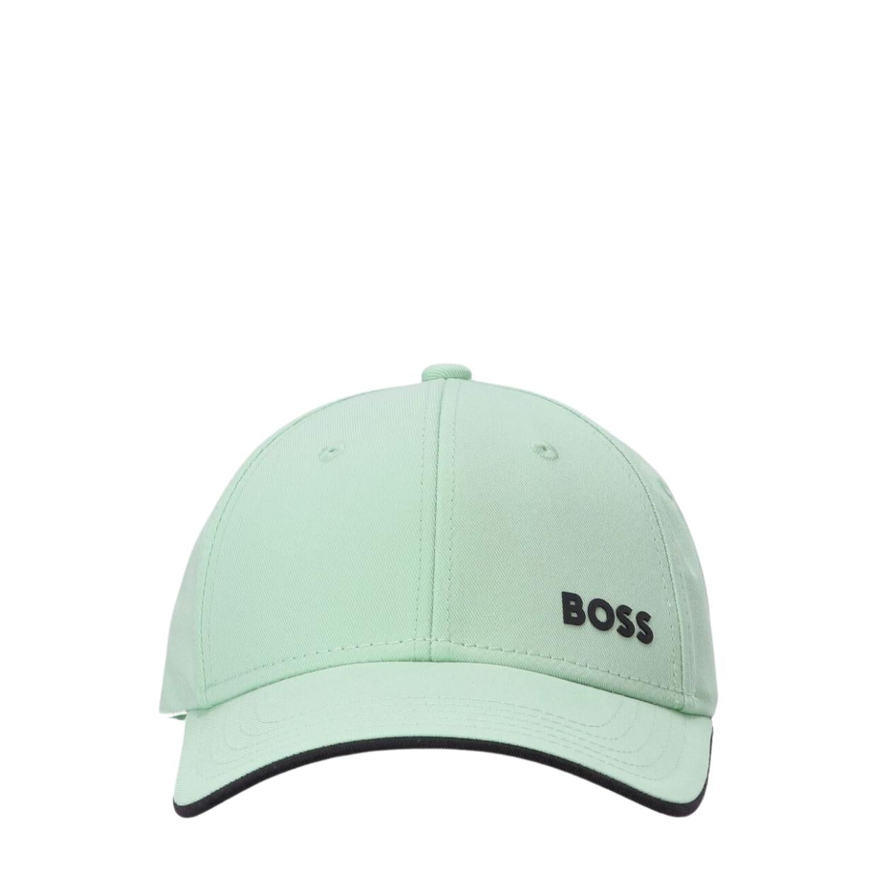 BOSS Bold Printed Logo Green Cap