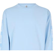 Moschino Underwear Logo Tape Light Blue Sweatshirt