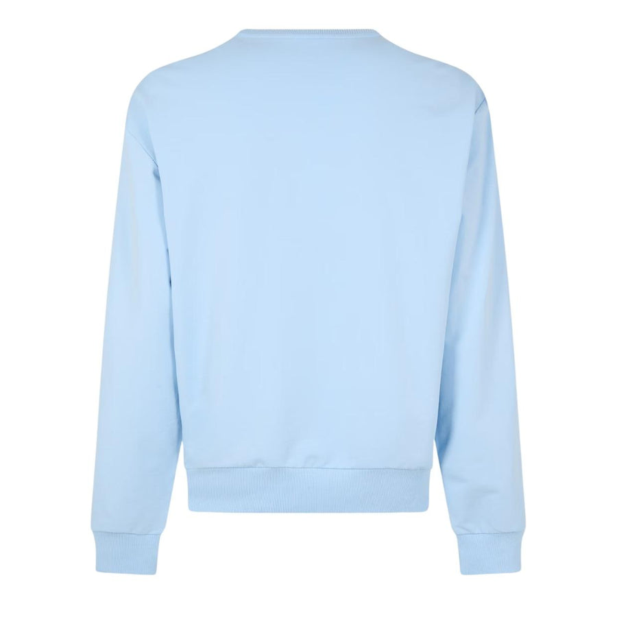 Moschino Underwear Logo Tape Light Blue Sweatshirt