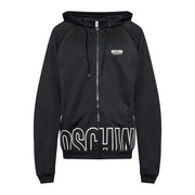 Moschino Underwear Bold Logo Black Zip-Up Hoodie