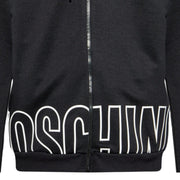 Moschino Underwear Bold Logo Black Zip-Up Hoodie