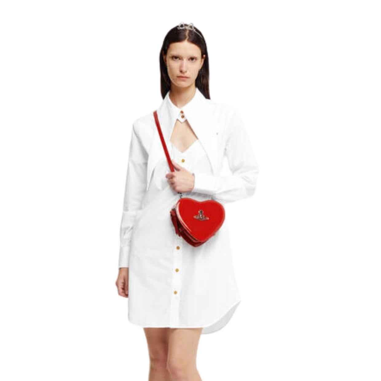 Red heart crossbody bag store