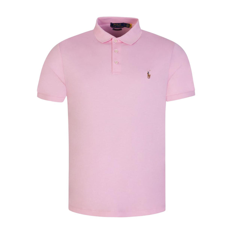 Polo Ralph Lauren Pink Logo Slim Fit Polo Shirt