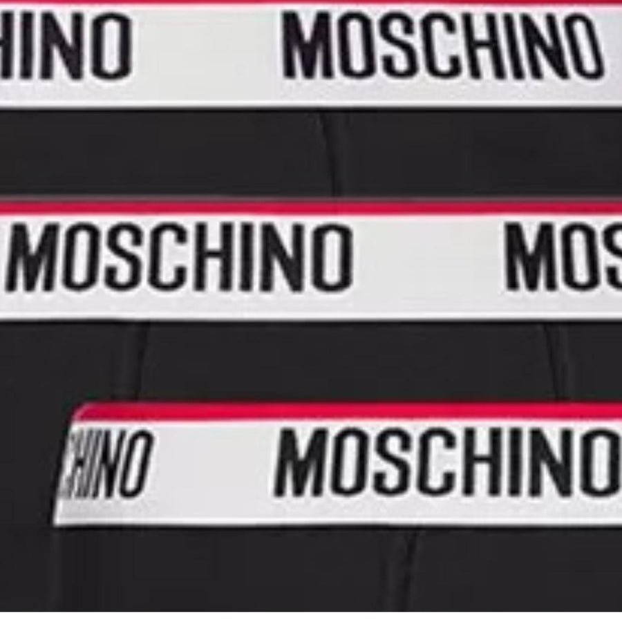 Moschino Logo Tape Black 3 Pack Boxers