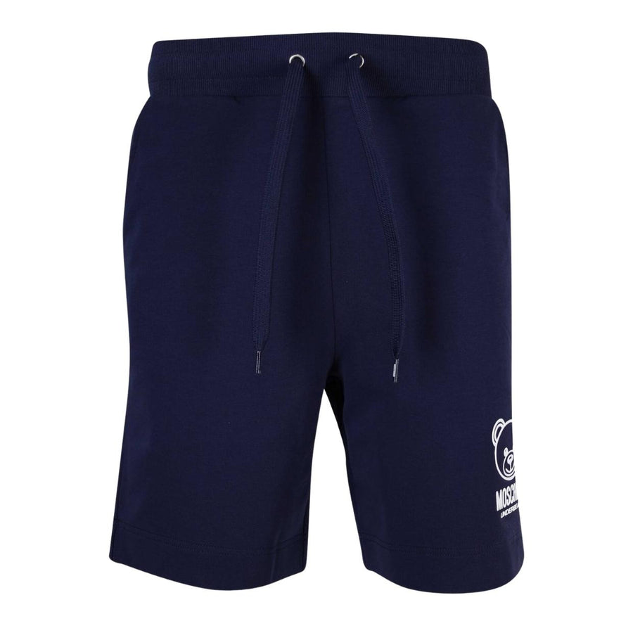 Moschino Underwear Teddy Bear Logo Navy Sweat Shorts