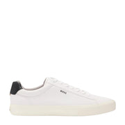 BOSS Aiden Faux Leather White Trainers