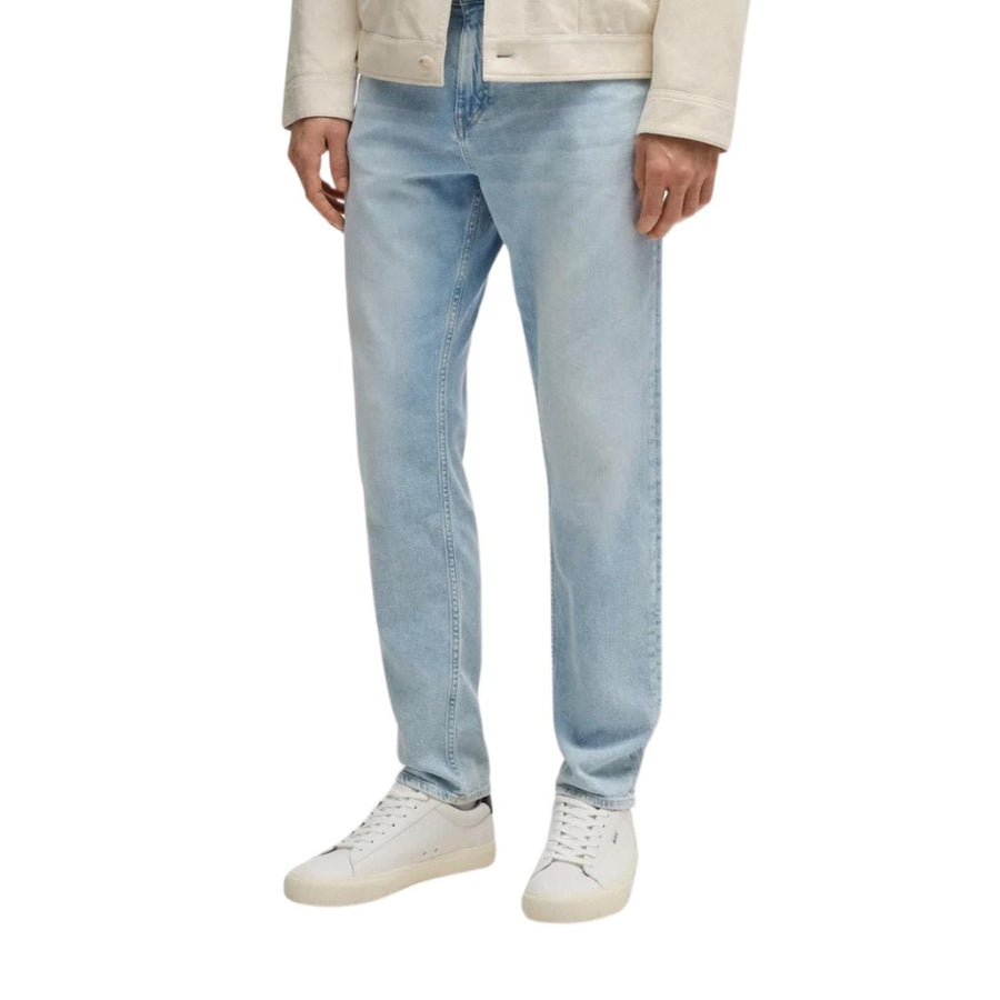 BOSS Aiden Faux Leather White Trainers