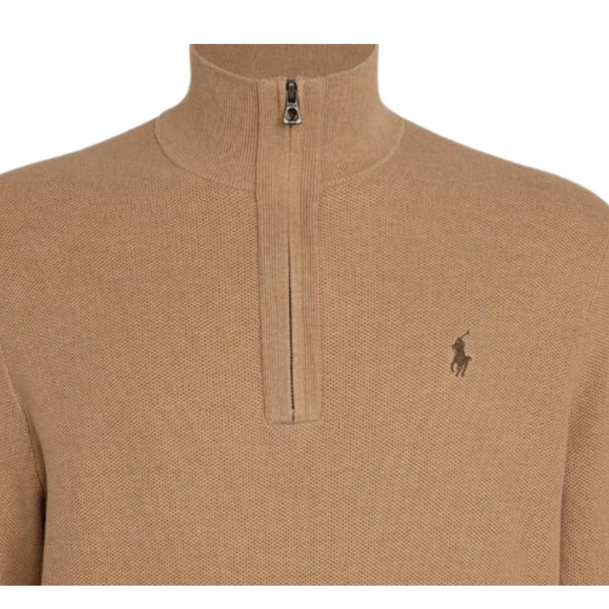 Polo Ralph Lauren Brown Quarter Zip Sweater